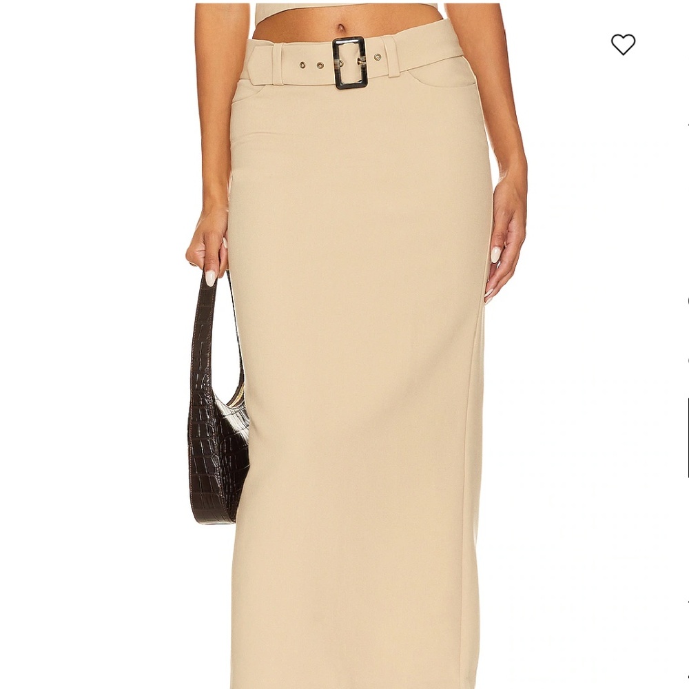 NWT Perdita Maxi Skirt Song of Style Latte Beige Tan